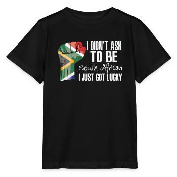 South African Pride South Africa Flag Grown South - Stanley/Stella MINI CREATOR Kids’ T-Shirt - black - Front - Mikhail (115cm)