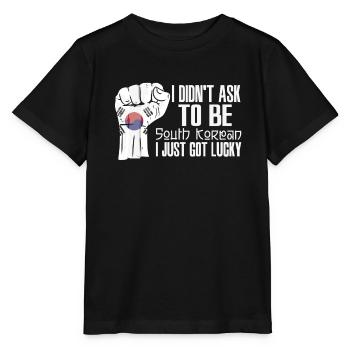 South Korean Pride South Korea Flag Grown South - Stanley/Stella MINI CREATOR Kids’ T-Shirt - black - Front - Mikhail (115cm)