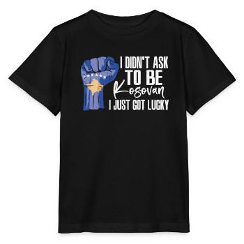 Fierté kosovare Drapeau kosova cultivé - T-shirt bio MINI CREATOR Stanley/Stella Enfant - noir - Devant - Mikhail (115cm)