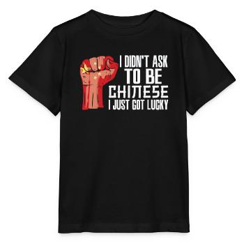 Chinesischer Stolz Chinesische Flagge Gewachsen - Stanley/Stella Kinder T-Shirt MINI CREATOR  - Schwarz - Vorne - Mikhail (115cm)