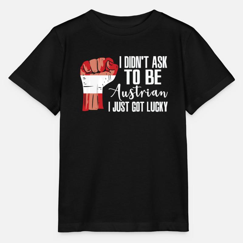 Fierté autrichienne Drapeau autrichien - T-shirt bio MINI CREATOR Stanley/Stella Enfant - noir
