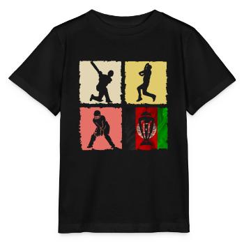 Afghanistan Cricket Support Afghanistan for World - Stanley/Stella MINI CREATOR Kids’ T-Shirt - black - Front - Mikhail (115cm)