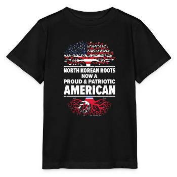 Corée du Nord Patriote américain États-Unis cultivé - T-shirt bio MINI CREATOR Stanley/Stella Enfant - noir - Devant - Mikhail (115cm)