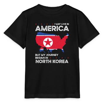 Corée du Nord Patriote américain États-Unis cultivé - T-shirt bio MINI CREATOR Stanley/Stella Enfant - noir - Devant - Mikhail (115cm)