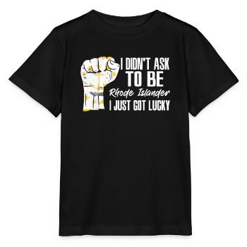 Rhode Islander Amerikaner US-Patriot USA - Stanley/Stella Kinder T-Shirt MINI CREATOR  - Schwarz - Vorne - Mikhail (115cm)