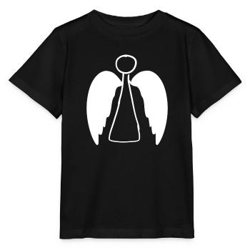 Wings flying symbol Angel protect - Stanley/Stella MINI CREATOR Kids’ T-Shirt - black - Front - Mikhail (115cm)