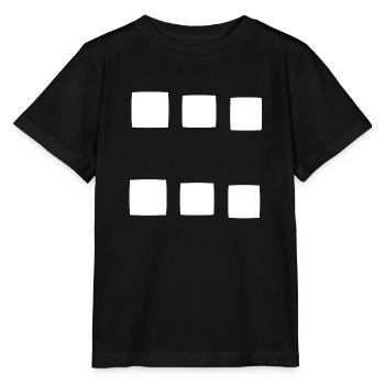 Pattern square square symbol - Stanley/Stella MINI CREATOR Kids’ T-Shirt - black - Front - Mikhail (115cm)