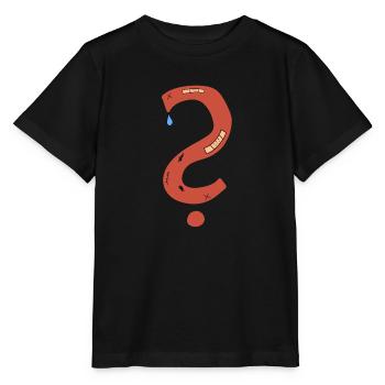 Fragezeichen Narben traurig pflaster - Stanley/Stella Kinder T-Shirt MINI CREATOR  - Schwarz - Vorne - Mikhail (115cm)