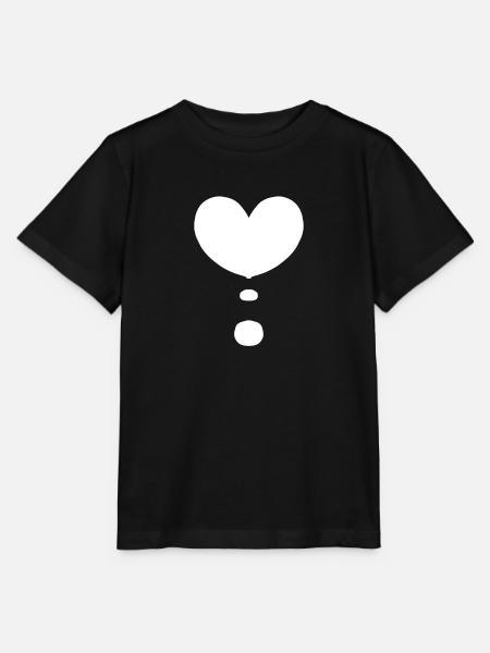 Herz Form Liebe Symbol - Stanley/Stella Kinder T-Shirt MINI CREATOR  - Schwarz