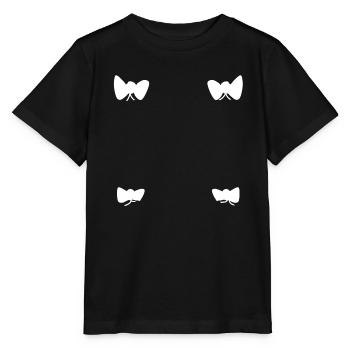 schleifen schleife muster formen symbol - Stanley/Stella Kinder T-Shirt MINI CREATOR  - Schwarz - Vorne - Mikhail (115cm)