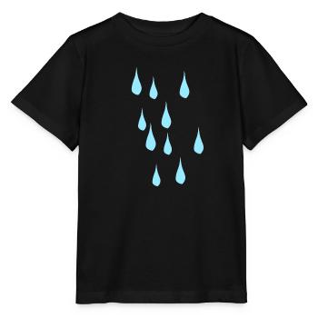 Tear Water Rain Tears Weather Blue - Stanley/Stella MINI CREATOR Kids’ T-Shirt - black - Front - Mikhail (115cm)