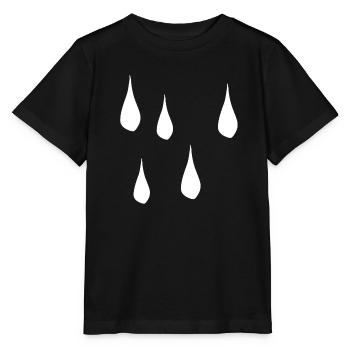 tear water sad rain tears - Stanley/Stella MINI CREATOR Kids’ T-Shirt - black - Front - Mikhail (115cm)