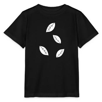 vier Blätter blatt symbol - Stanley/Stella Kinder T-Shirt MINI CREATOR  - Schwarz - Vorne - Mikhail (115cm)