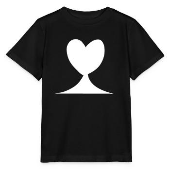 Forme du symbole d’amour en forme de cœur - T-shirt bio MINI CREATOR Stanley/Stella Enfant - noir - Devant - Mikhail (115cm)