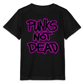 punks not dead - Stanley/Stella MINI CREATOR Kids’ T-Shirt - black - Front - Mikhail (115cm)