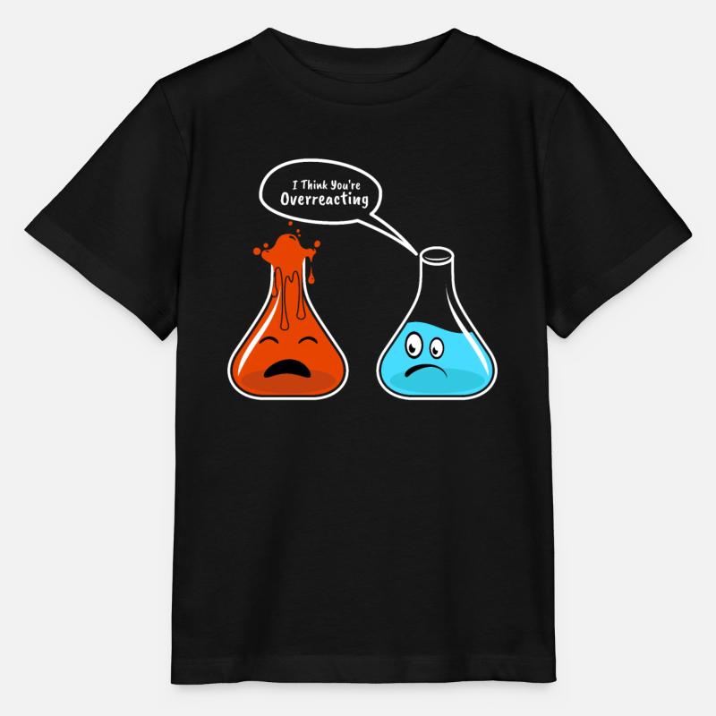 Je pense que vous surexploitez la chimie physique Nerd Geek - T-shirt bio MINI CREATOR Stanley/Stella Enfant - noir