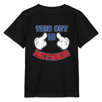 Dieser Typ ist im Ruhestand - Stanley/Stella Kinder T-Shirt MINI CREATOR  - Schwarz - Vorne - Mikhail (115cm)