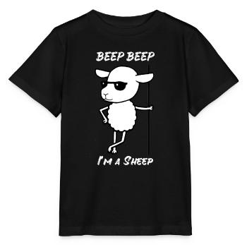 Sheep Beep Beep I ma Sheep Sunglasses Cool - Stanley/Stella MINI CREATOR Kids’ T-Shirt - black - Front - Mikhail (115cm)