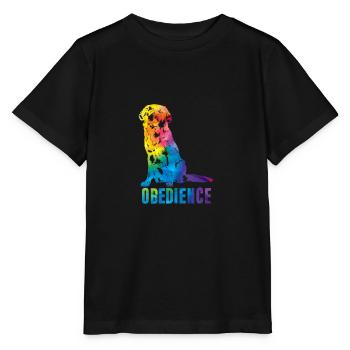 T-Shirt Retriever Obedience - Stanley/Stella Kinder T-Shirt MINI CREATOR  - Schwarz - Vorne - Mikhail (115cm)
