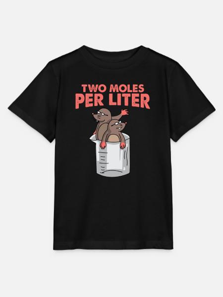 Two Moles Per Liter Science Maulwurf Geschenk Gift - Stanley/Stella Kinder T-Shirt MINI CREATOR - Schwarz