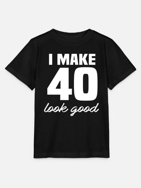 40 Jahre - Stanley/Stella Kinder T-Shirt MINI CREATOR  - Schwarz