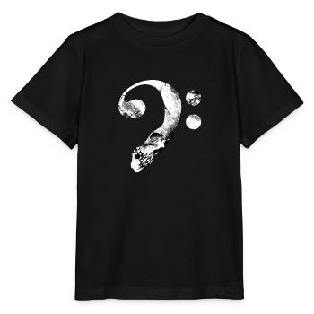 Bass Clef Skull - Stanley/Stella MINI CREATOR Kids’ T-Shirt - black - Front - Mikhail (115cm)