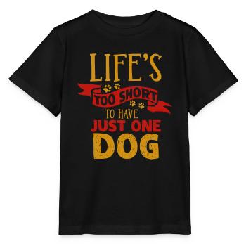 chien - T-shirt bio MINI CREATOR Stanley/Stella Enfant - noir - Devant - Mikhail (115cm)