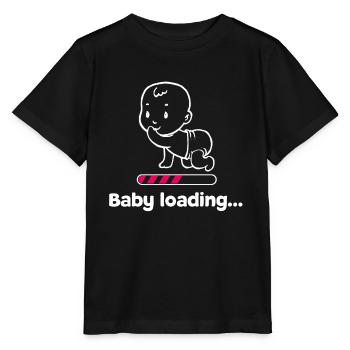 Bébé enceinte bébé ventre grossesse Parents - T-shirt bio MINI CREATOR Stanley/Stella Enfant - noir - Devant - Mikhail (115cm)