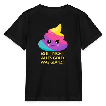 L'or brille - T-shirt bio MINI CREATOR Stanley/Stella Enfant - noir - Devant - Mikhail (115cm)