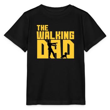 Walking Dad Vater Vatertag Papa Dad Daddy Väter - Stanley/Stella Kinder T-Shirt MINI CREATOR  - Schwarz - Vorne - Mikhail (115cm)