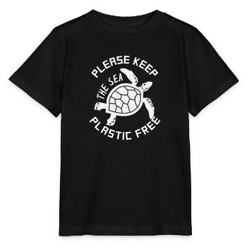 Tortues-cadeaux de t-shirt écologiste - T-shirt bio MINI CREATOR Stanley/Stella Enfant - noir - Devant - Mikhail (115cm)