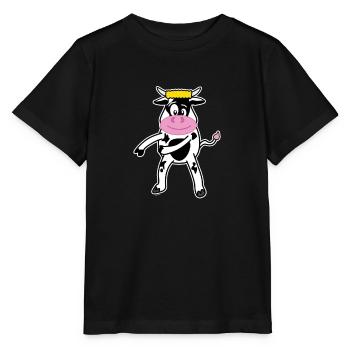 Floss Dance Move Cow - Stanley/Stella MINI CREATOR Kids’ T-Shirt - black - Front - Mikhail (115cm)