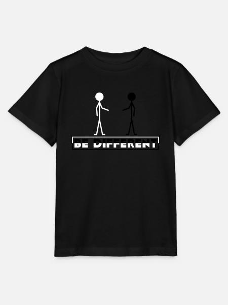 Sei anders - Stanley/Stella Kinder T-Shirt MINI CREATOR  - Schwarz