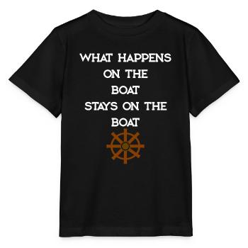 CE QUI SE PASSE SUR LE BATEAU - T-shirt bio MINI CREATOR Stanley/Stella Enfant - noir - Devant - Mikhail (115cm)