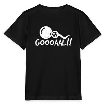 Gooooal Funny Pregnancy Announcement Shirt Goal - Stanley/Stella Kinder T-Shirt MINI CREATOR  - Schwarz - Vorne - Mikhail (115cm)