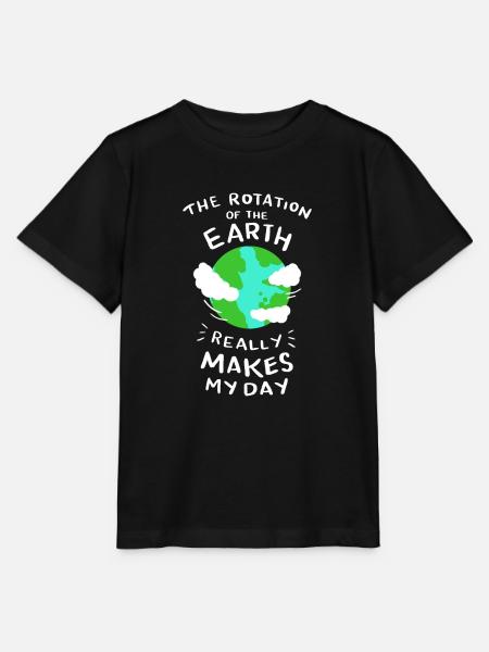 Cadeau de graduation de professeur de rotation de la terre enseignant - T-shirt bio MINI CREATOR Stanley/Stella Enfant - noir