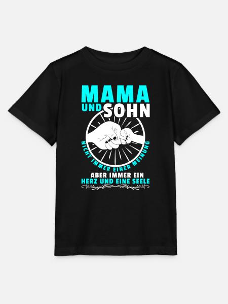 Mama und Sohn Shirt Geschenk Partnerlook - Stanley/Stella Kinder T-Shirt MINI CREATOR - Schwarz