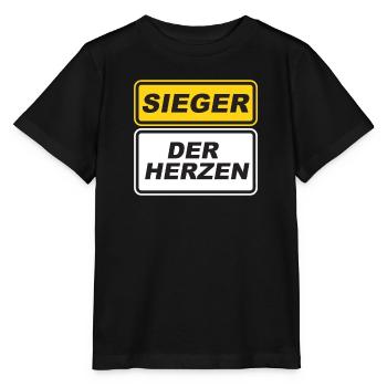 Vainqueur des coeurs mauvais perdants football - T-shirt bio MINI CREATOR Stanley/Stella Enfant - noir - Devant - Mikhail (115cm)