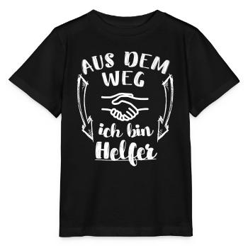 Helfer Freiwilliger Ersthelfer Veranstaltung Fest - Stanley/Stella Kinder T-Shirt MINI CREATOR  - Schwarz - Vorne - Mikhail (115cm)
