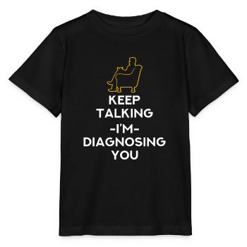 Psychologue psychologue psychologue - T-shirt bio MINI CREATOR Stanley/Stella Enfant - noir - Devant - Mikhail (115cm)