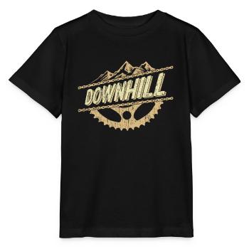 Mountainbike Fahrrad Downhill Trail Dreck - Stanley/Stella Kinder T-Shirt MINI CREATOR  - Schwarz - Vorne - Mikhail (115cm)
