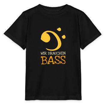 Bass Clef We need bass - Stanley/Stella MINI CREATOR Kids’ T-Shirt - black - Front - Mikhail (115cm)