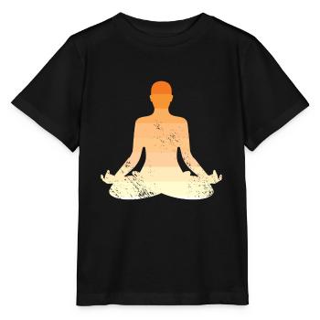 Yoga Meditation Pilates Wellness Geist - Stanley/Stella Kinder T-Shirt MINI CREATOR  - Schwarz - Vorne - Mikhail (115cm)