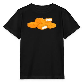 Poulet Nuggets Poulet Nuggs Fast Food Hunger - T-shirt bio MINI CREATOR Stanley/Stella Enfant - noir - Devant - Mikhail (115cm)