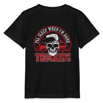 Chauffeur routier - T-shirt bio MINI CREATOR Stanley/Stella Enfant - noir - Devant - Mikhail (115cm)