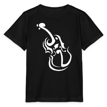 Violin Clipart Notes - Stanley/Stella Kinder T-Shirt MINI CREATOR  - Schwarz - Vorne - Mikhail (115cm)
