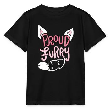 Proud Furry Stolzer pelz - Stanley/Stella Kinder T-Shirt MINI CREATOR  - Schwarz - Vorne - Mikhail (115cm)