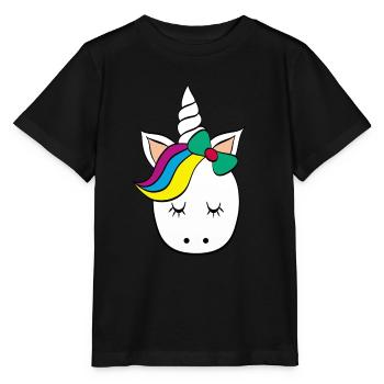 Licorne - Licorne - Licorne - T-shirt bio MINI CREATOR Stanley/Stella Enfant - noir - Devant - Mikhail (115cm)