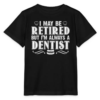 Pratique de dentiste retraité - T-shirt bio MINI CREATOR Stanley/Stella Enfant - noir - Devant - Mikhail (115cm)