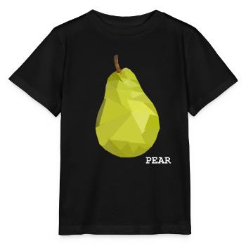 Pear - Triangle Pear for Fruit Lovers - Stanley/Stella MINI CREATOR Kids’ T-Shirt - black - Front - Mikhail (115cm)
